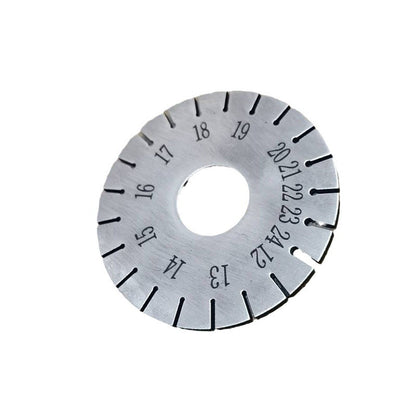 Piano String Measuring Gauge - Stainless Steel Tool 15g (41mm OD /12mm ID)