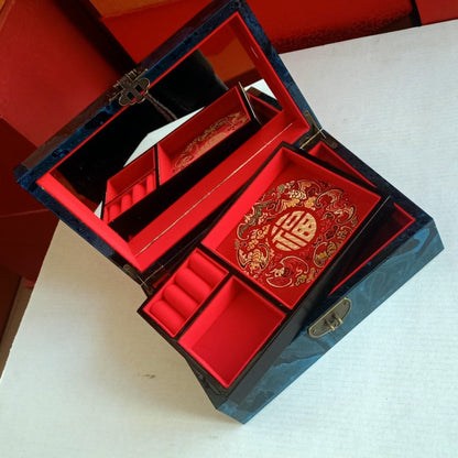 Wooden Jewelry Organizer Box – Jewelry Storage Box for Women, Features Spacious Drawers, Ideal for Rings