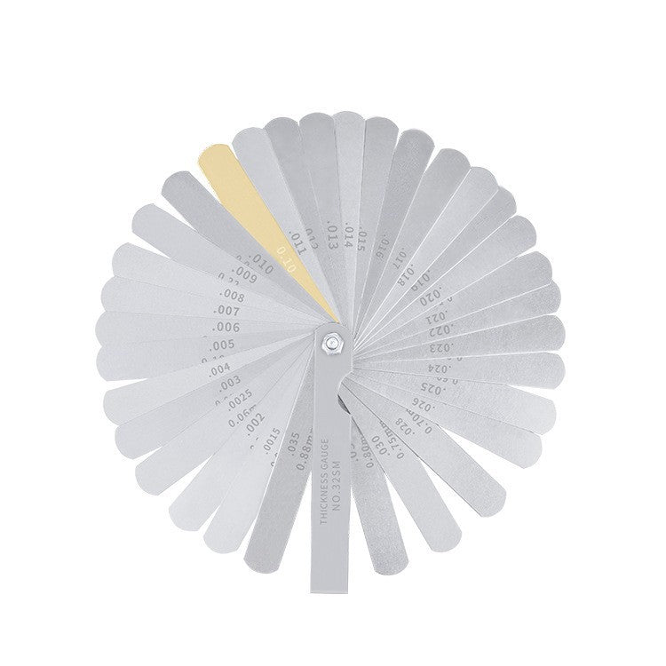 32-Piece Stainless Steel Guitar String Feeler Gauge Set – Precision Tool for String Height Measurement