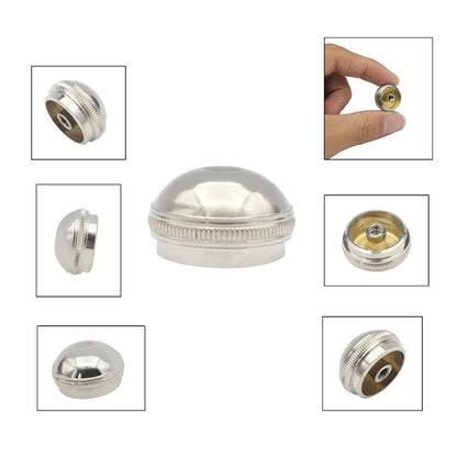 Precision Flute Headjoint Screw - Durable Aluminum Crown Screw for Flute Repair (Silver)