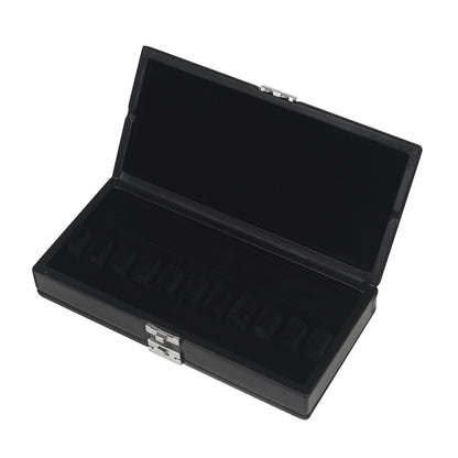 Professional Double Oboe Reed Case – 20-Reed PU Leather Storage with Shockproof Design & Metal Lock (Black)