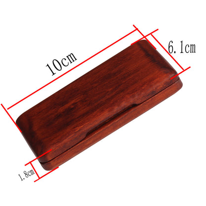 Walnut Wood Saxophone & Clarinet Reed Case – Ventilated Storage Box for Reeds - Premium Instrument Accessory