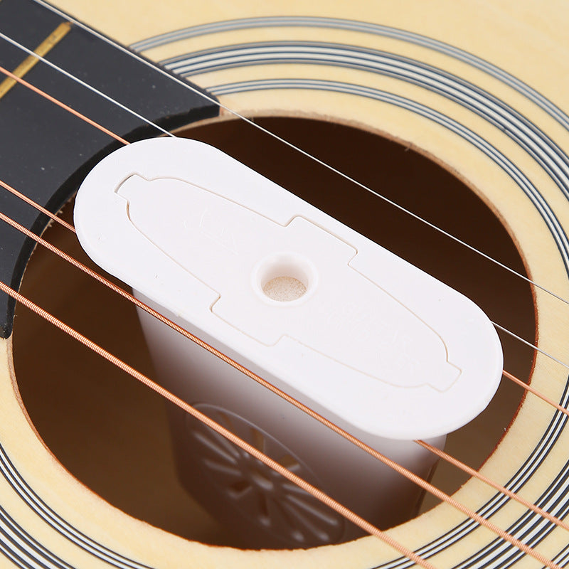 Guitar Humidifier for Acoustic/Classical Guitars & Ukuleles - ABS Plastic (40g, White/Black/Sky Blue/Purple)