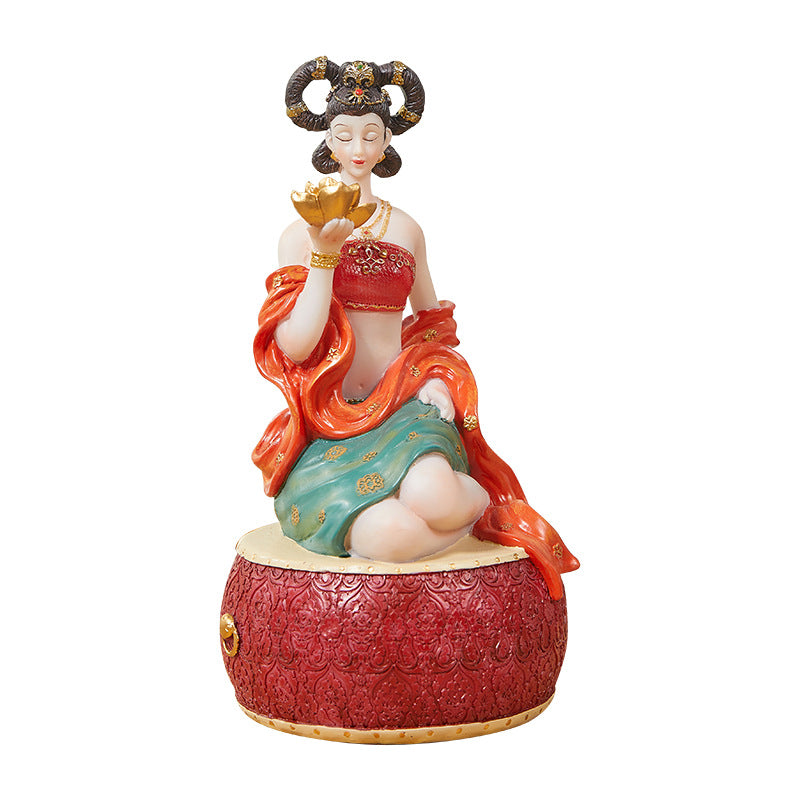 Charming Chinese Wind Decorations with Dunhuang Apsaras and Antique Elegance