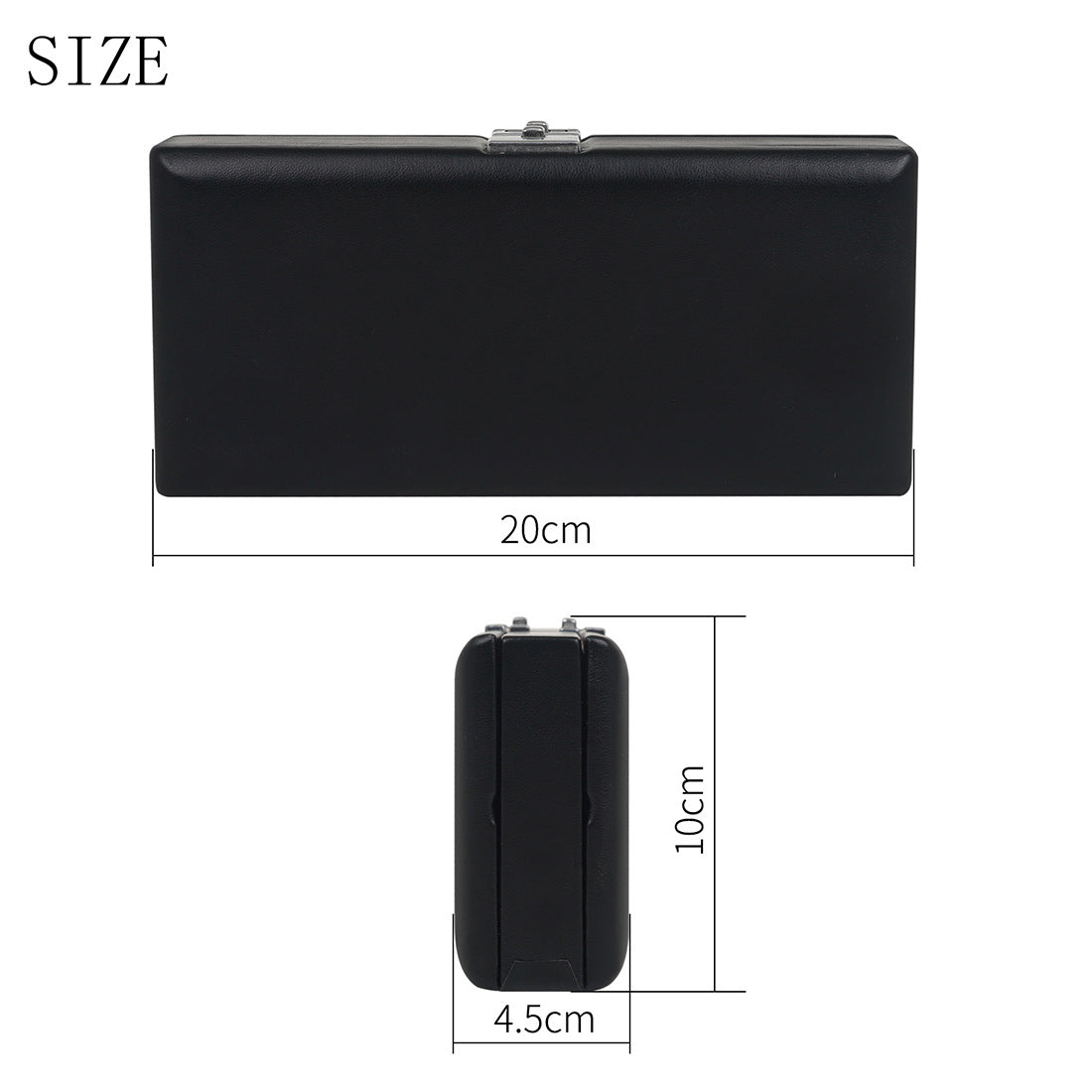 Professional Double Oboe Reed Case – 20-Reed PU Leather Storage with Shockproof Design & Metal Lock (Black)