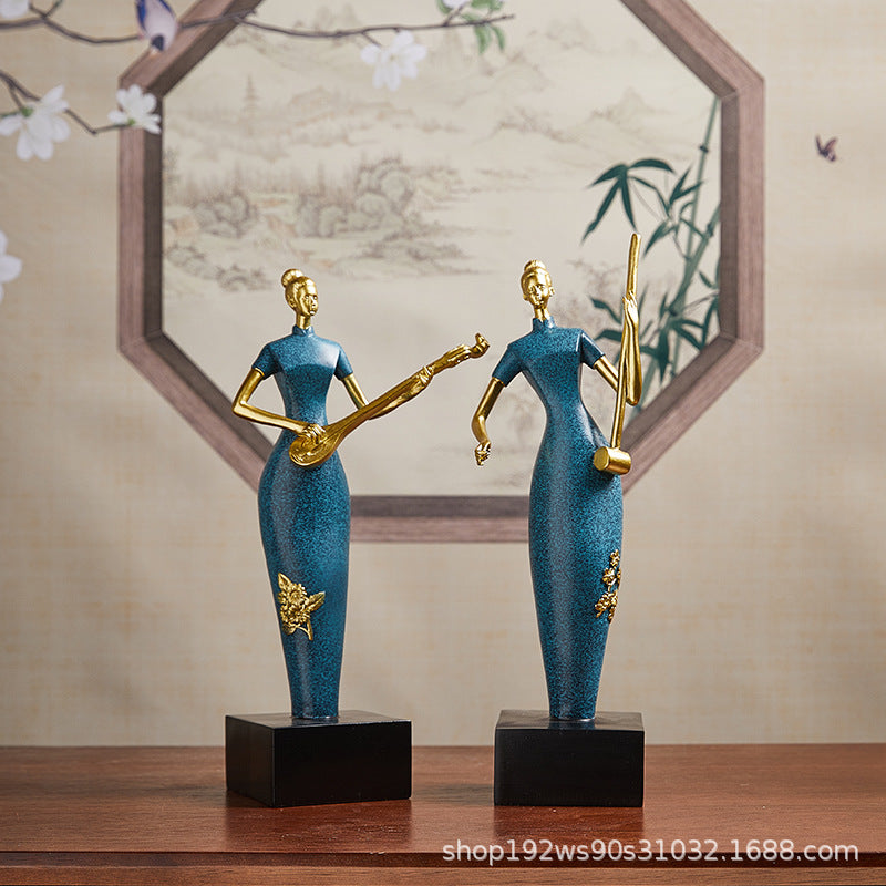 Unique Band Figurines for Living Room, Study, Wine Cabinet and Entryway - Luxury Resin Art Crafts
