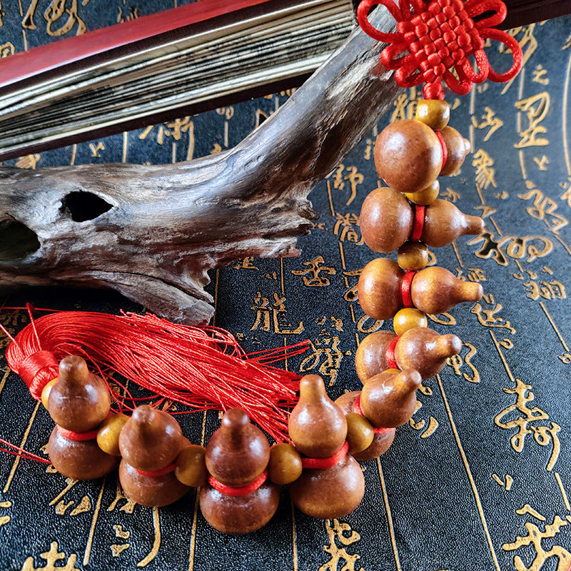 Traditional Gourd Knot with Tassel -  Decorative Pendant