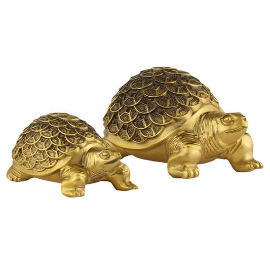 Vintage Money Turtle Ornament – Unique Home Decoration & Symbol of Wealth
