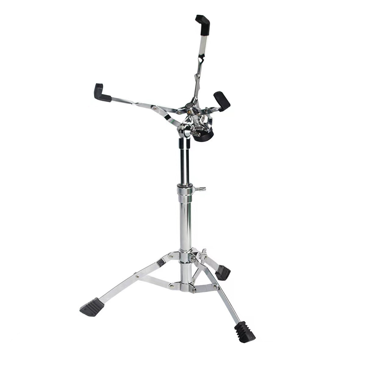 Adjustable Snare Drum Stand - Heavy-Duty Iron Drum Holder with Non-Slip Rubber Grips (450-680mm Height, 38x20x28mm Base)