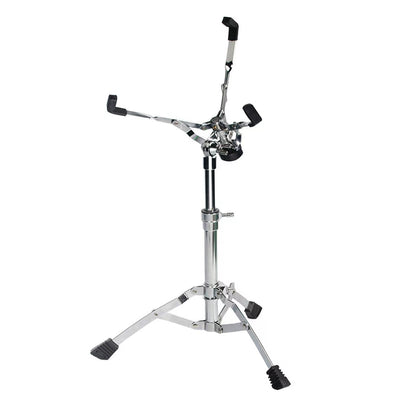 Adjustable Snare Drum Stand - Heavy-Duty Iron Drum Holder with Non-Slip Rubber Grips (450-680mm Height, 38x20x28mm Base)