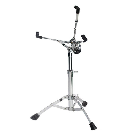 Adjustable Snare Drum Stand - Heavy-Duty Iron Drum Holder with Non-Slip Rubber Grips (450-680mm Height, 38x20x28mm Base)