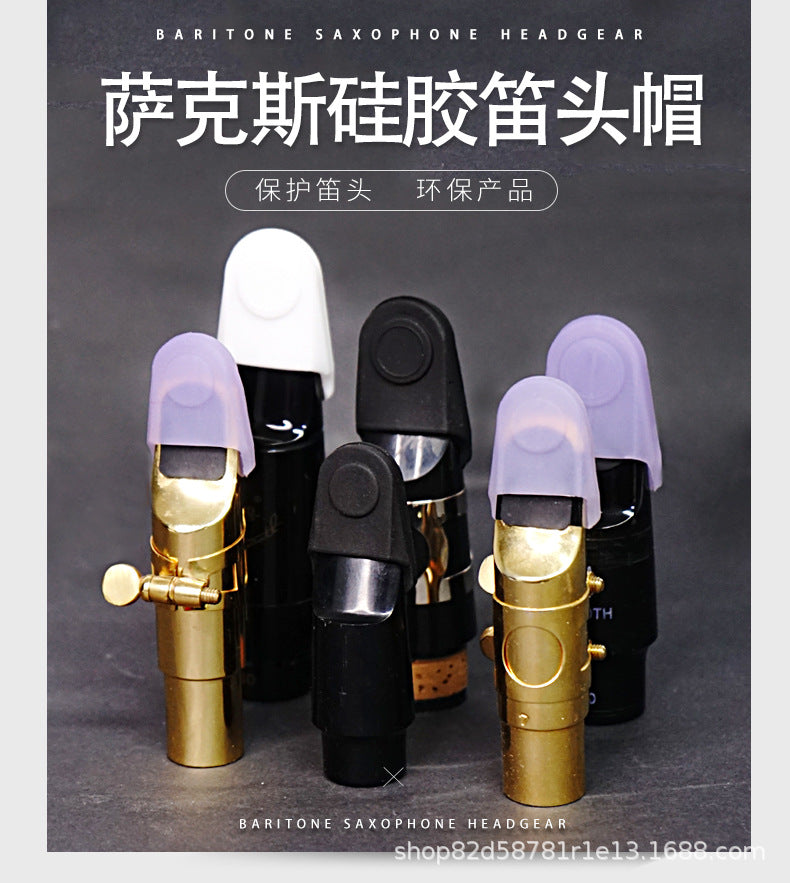 Saxophone Mouthpiece Covers - Silicone Cap for Alto/Tenor/Soprano Sax & Clarinet (2 Sizes, Eco-Friendly)