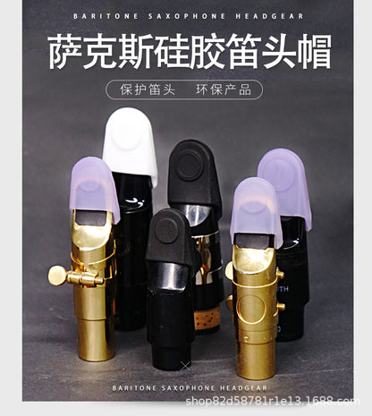Saxophone Mouthpiece Covers - Silicone Cap for Alto/Tenor/Soprano Sax & Clarinet (2 Sizes, Eco-Friendly)