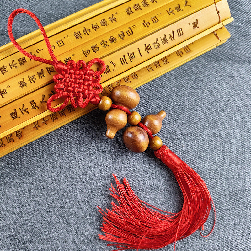 Traditional Gourd Knot with Tassel -  Decorative Pendant