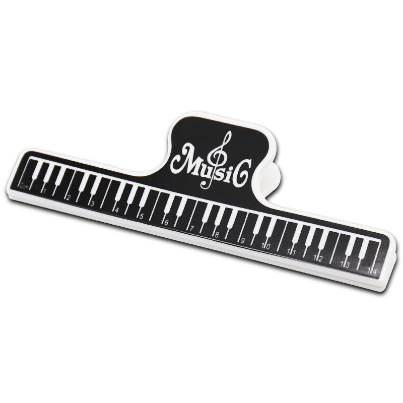 Wide Music Sheet Clip - Heavy-Duty ABS Sheet Holder for Piano/Guitar (15x5cm, Rust-Proof Spring)