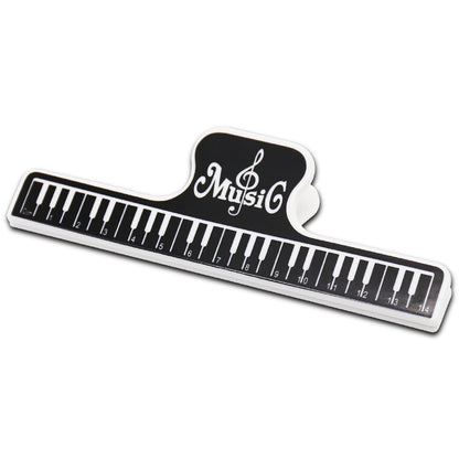 Wide Music Sheet Clip - Heavy-Duty ABS Sheet Holder for Piano/Guitar (15x5cm, Rust-Proof Spring)
