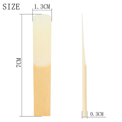 2.5 Strength E♭ Saxophone Reeds - 10-Pack with Reed Case - Premium Clarinet Reeds