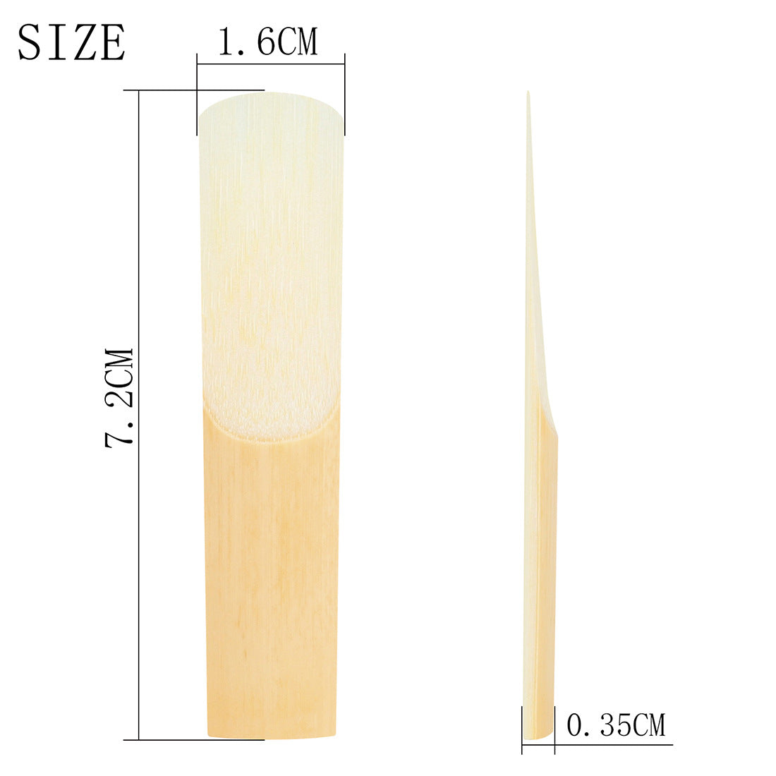 2.5 Strength E♭ Saxophone Reeds - 10-Pack with Reed Case - Premium Clarinet Reeds