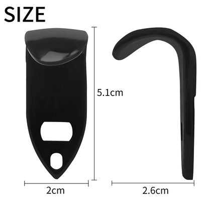 ABS Saxophone Thumb Rest 5-Pack – Ergonomic Black Thumb Hooks for Saxophone, Universal Fit (Durable ABS Accessories)