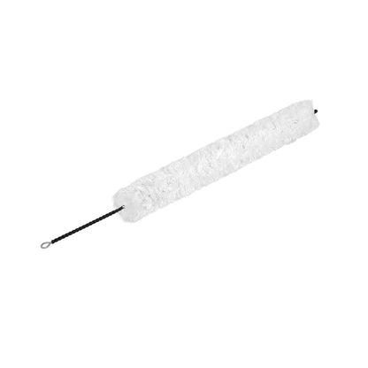 Professional Flute Cleaning Rod – Cotton Swab with Anti-Scratch Rubber Tip & Ergonomic Grip (White) – Non-Shedding Wind Instrument Care Tool