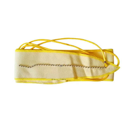 Recorder Cleaning Swab with Weighted String - Double-Sided Flannel Cloth for Recorder/Trumpet/Oboe (Yellow, Non-Shedding)