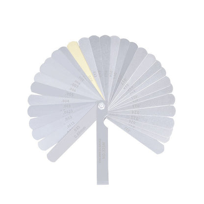 32-Piece Stainless Steel Guitar String Feeler Gauge Set – Precision Tool for String Height Measurement