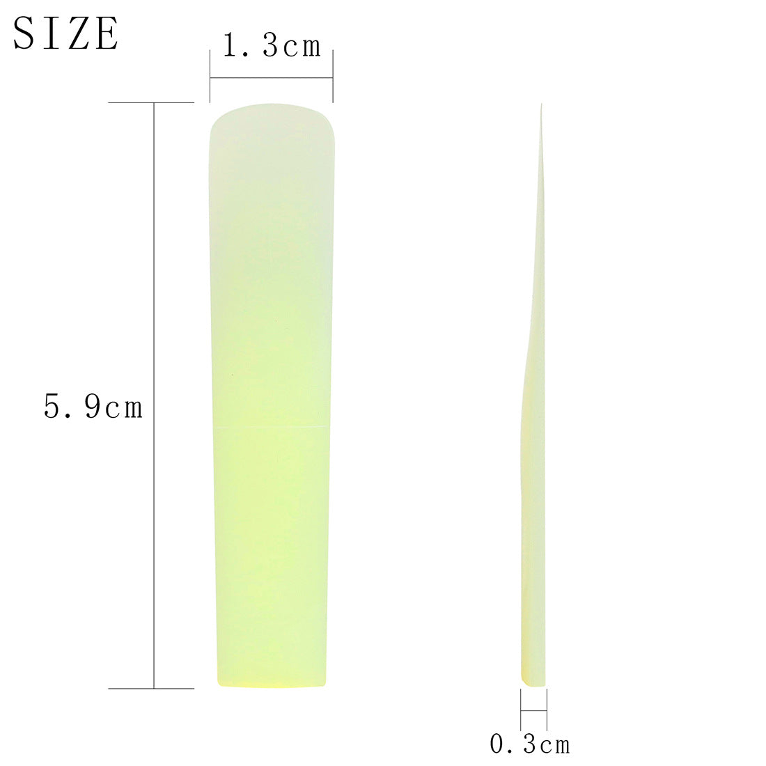 ABS Resin Soprano Saxophone Reeds – 3-Color Durable Synthetic Reeds (Black/Yellow/White) – Weatherproof Sax Accessories