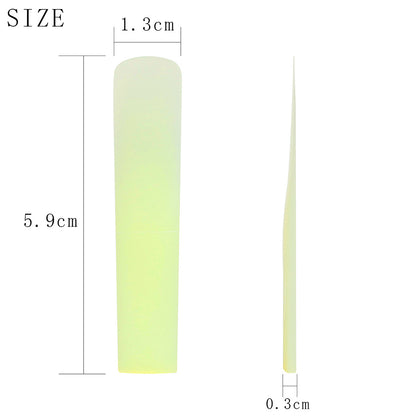 ABS Resin Soprano Saxophone Reeds – 3-Color Durable Synthetic Reeds (Black/Yellow/White) – Weatherproof Sax Accessories