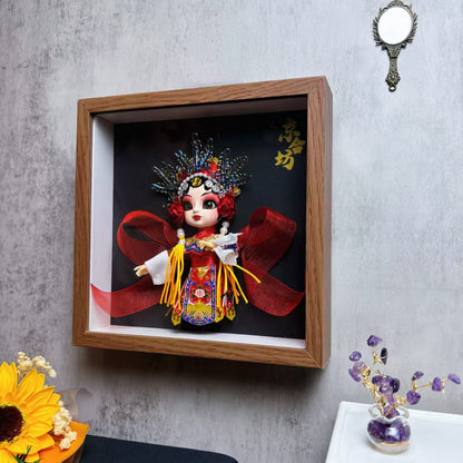 3D Silk Figurine Wall Décor – Handcrafted Creative Art Piece for Home or Restaurant