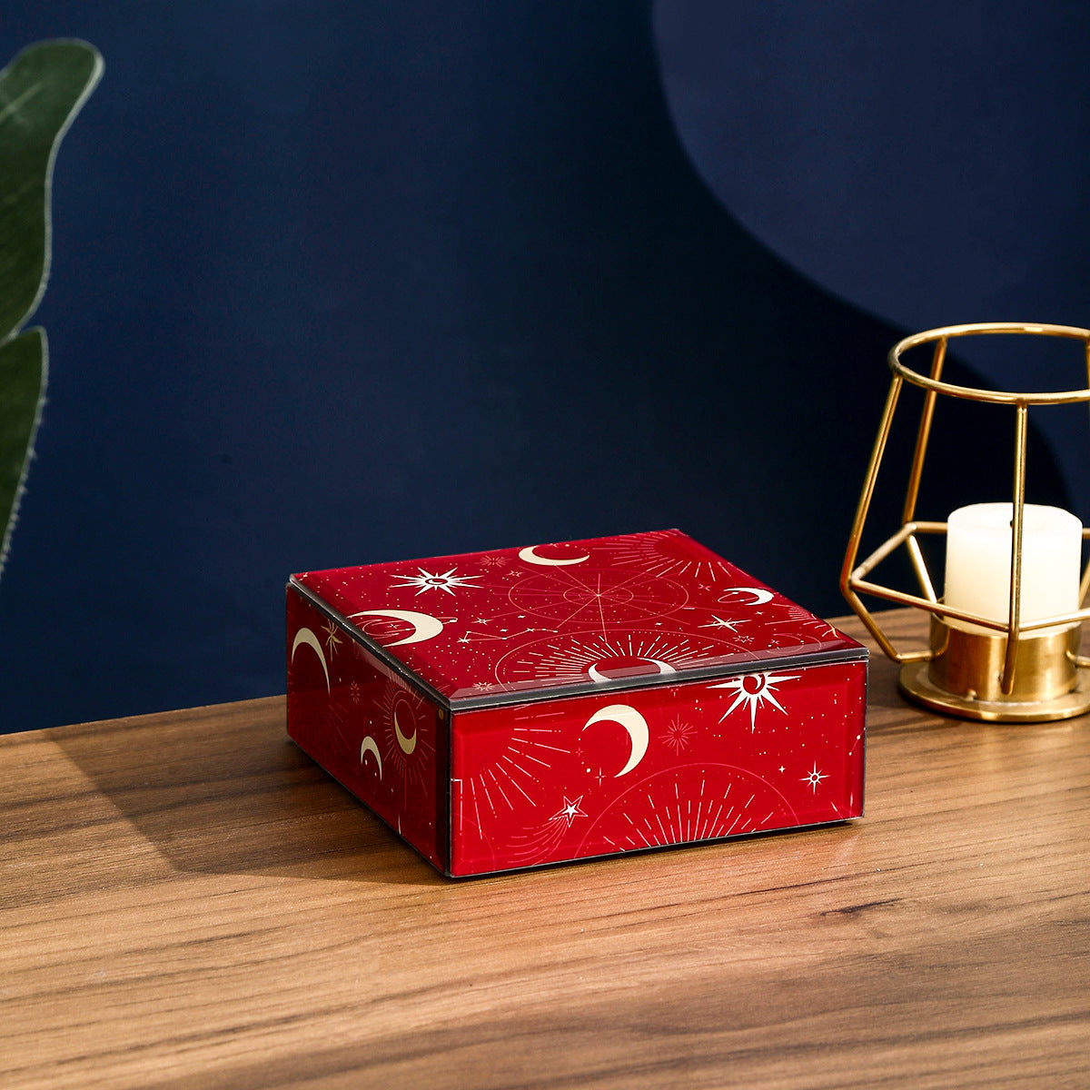 Sun, Moon & Stars Jewelry Box - Unique Tarot-Themed Jewelry Organizer, Stylish Storage Box