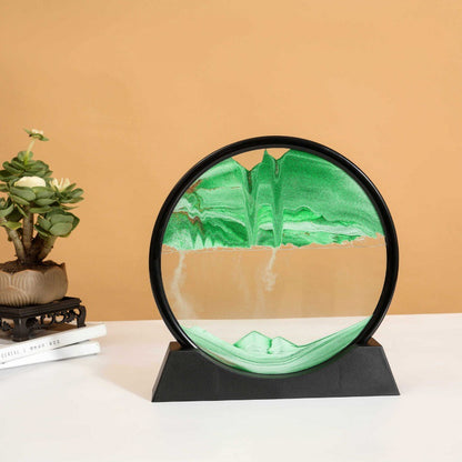 3D Liquid Sand Display – Mesmerizing Sand Art Sculpture for Desk, Living Room, and Office