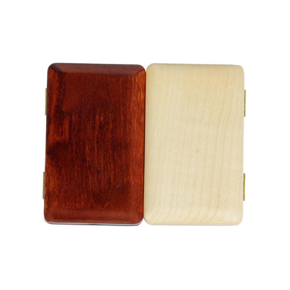 Walnut Wood Saxophone & Clarinet Reed Case – Ventilated Storage Box for Reeds - Premium Instrument Accessory