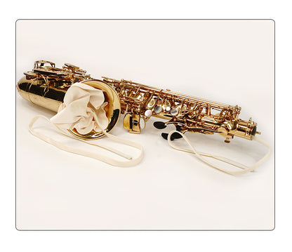 Alto/Tenor Saxophone Cleaning Swab - Microfiber Bore Cleaning Cloth for Woodwind Maintenance (Soft, Absorbent, Non-Shedding)