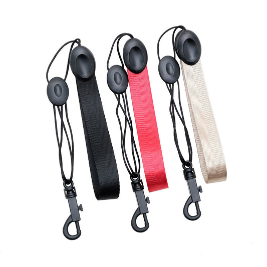 Saxophone/Clarinet Neck Strap with Rotating Hook - Wide Padded Nylon & ABS (Black/Red/Grey)