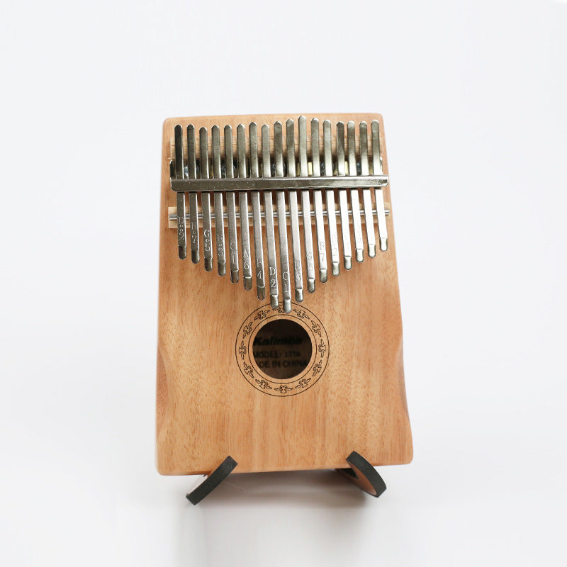 17-Key Kalimba Thumb Piano - Mahogany Wood Body & Mineral Metal Keys