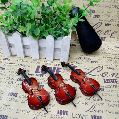 Cello Model, Miniature Music Instrument Ornament Cello, Wooden Handicrafts Musical Instrument Model Musical Gifts