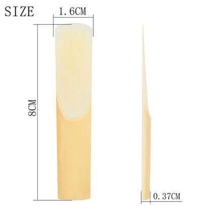 2.5 Strength E♭ Saxophone Reeds - 10-Pack with Reed Case - Premium Clarinet Reeds