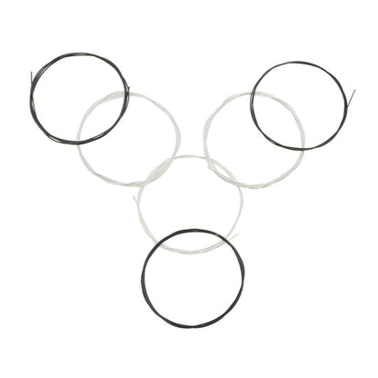 Classical Guitar Strings - Black & White Nylon Light Strings - 6-Pack Guitar Accessories