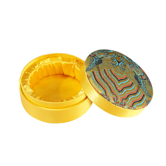 Round Decorative Jewelry Box – Ring Holder, Bracelet & Bead Box, Elegant Storage Solution