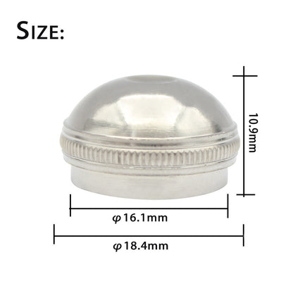 Precision Flute Headjoint Screw - Durable Aluminum Crown Screw for Flute Repair (Silver)