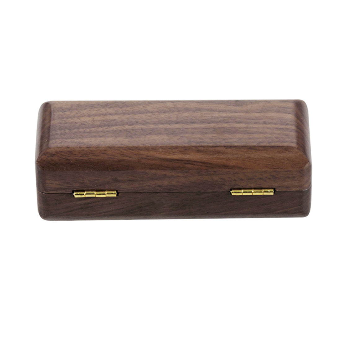 Walnut & Rosewood Saxophone Ligature Case – Vintage Magnetic Closure Box with Anti-Scratch Felt Slots (Red/Walnut) – Durable Woodwind Accessory Organizer