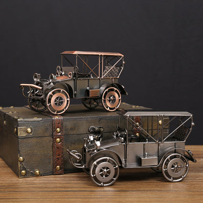 Retro Automobile Model – Creative Vintage Car Decoration for Living Room, Office, and Shelves