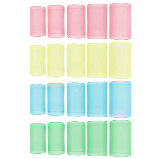 ABS Flute Film Protector 5-Piece Set (Keys C/G/E/F/D) - Multi-Color Detachable Guard with Pitch Markers, Eco-Friendly Flute Accessories