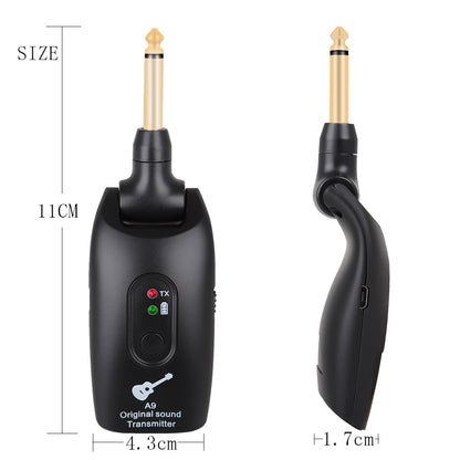 A9 Wireless Instrument Transmitter & Receiver - Rotatable Design with Stable Signal Transmission