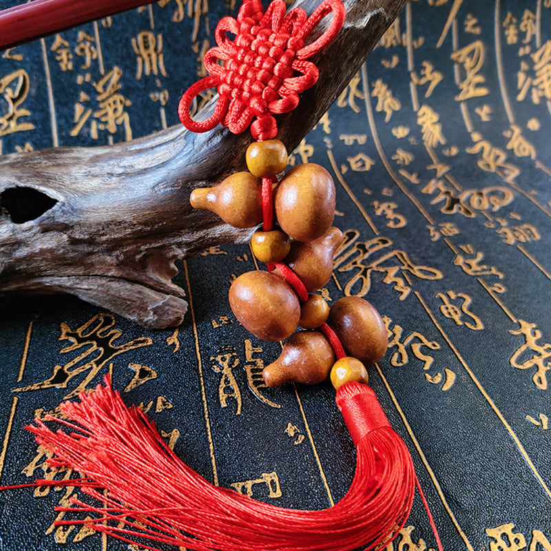 Traditional Gourd Knot with Tassel -  Decorative Pendant