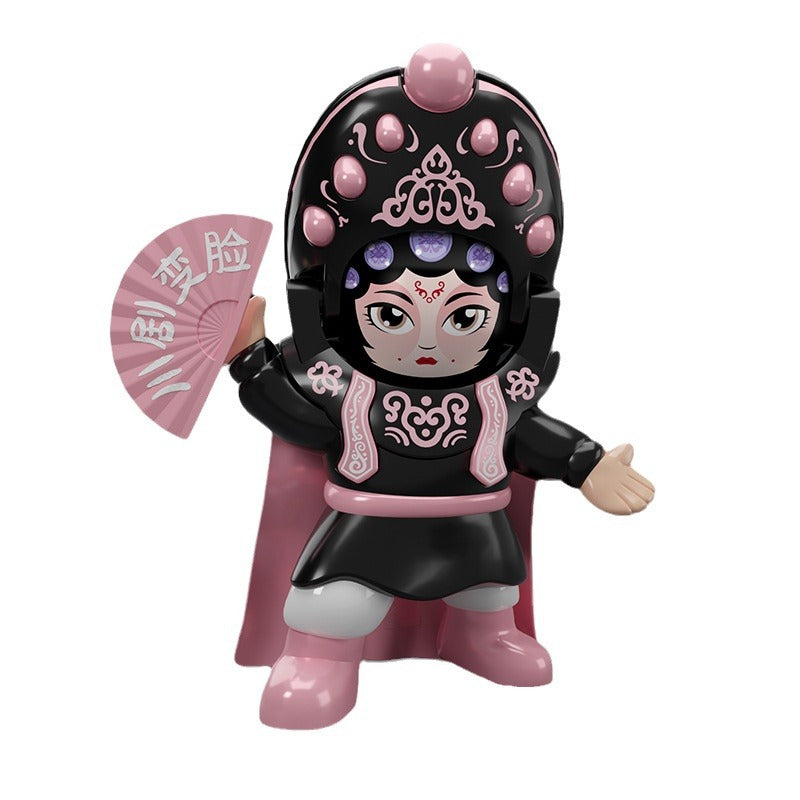 Sichuan Opera Face-Changing Doll – Creative Beijing Opera Mask Figurine, Unique Gift