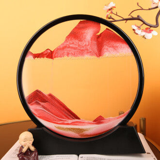 3D Liquid Sand Display – Mesmerizing Sand Art Sculpture for Desk, Living Room, and Office