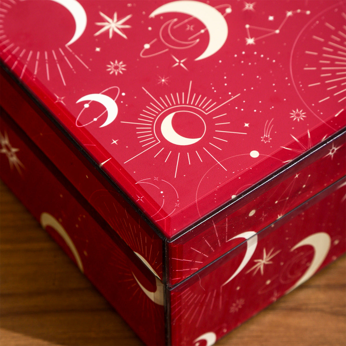 Sun, Moon & Stars Jewelry Box - Unique Tarot-Themed Jewelry Organizer, Stylish Storage Box