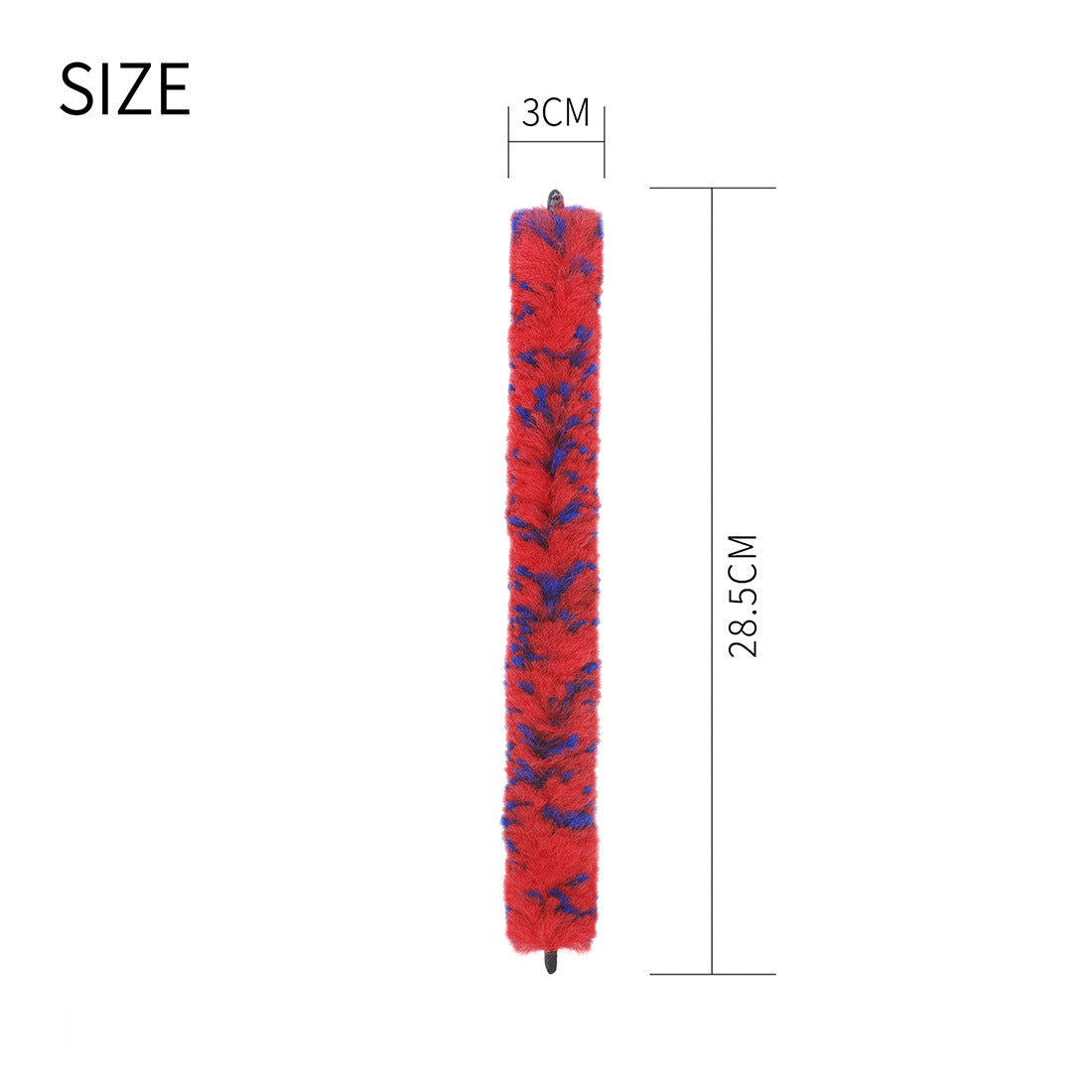 Professional 28.5cm Saxophone Neck Cleaning Brush - Anti-Scratch Dual-Color Fiber Tool for Brass/Woodwind Instruments