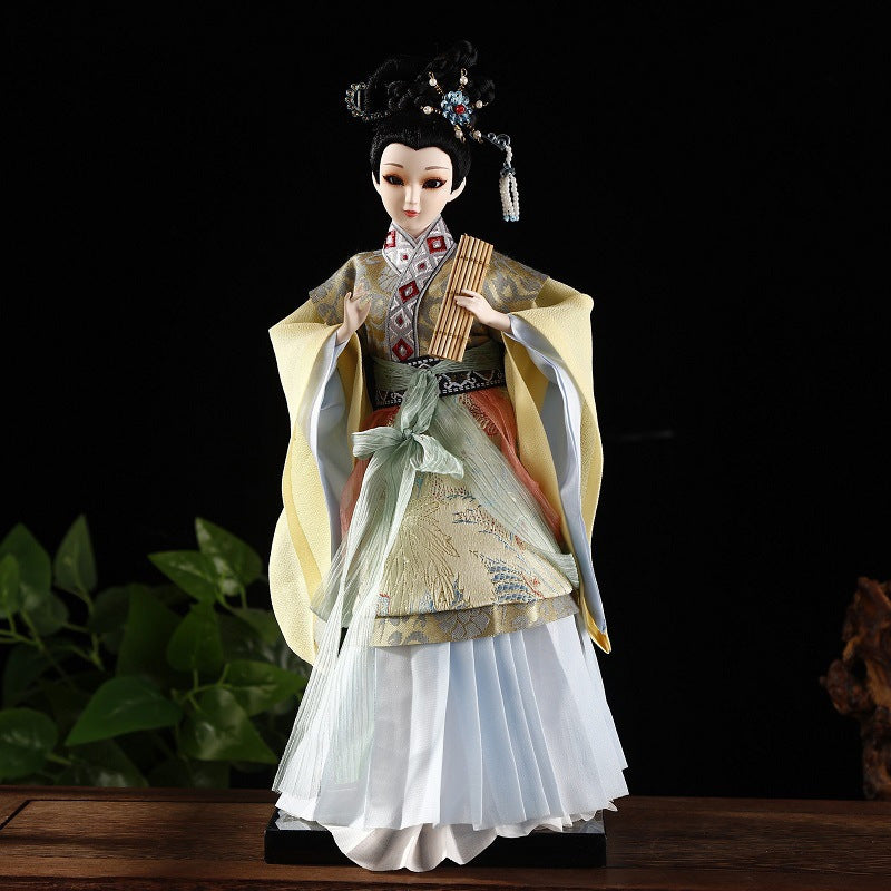 Silk Chinese Opera Doll – Handcrafted Figurine for Home Décor and Small Gift
